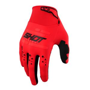 Mănuși de motocross Shot Vision roșu
