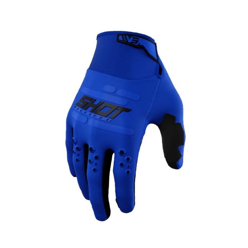 Mănuși de motocross Shot Vision albastru