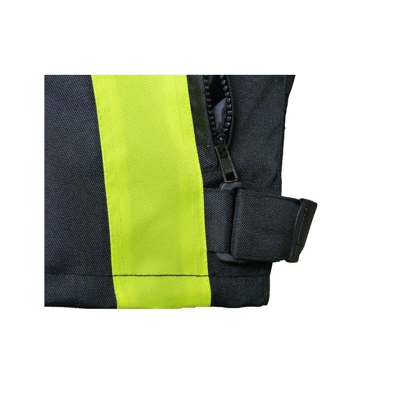 Jachetă pentru motociclete RSA ST-01 negru-galben-fluo - II. calitate