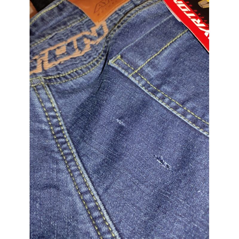 Blugi de motocicletă Kevlar Ayrton 505 albastru - II. calitate