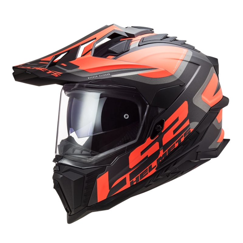 Cască de enduro LS2 MX701 Explorer Alter negru-portocaliu-gri - II. calitate