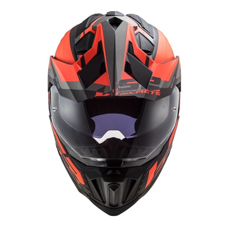 Cască de enduro LS2 MX701 Explorer Alter negru-portocaliu-gri - II. calitate