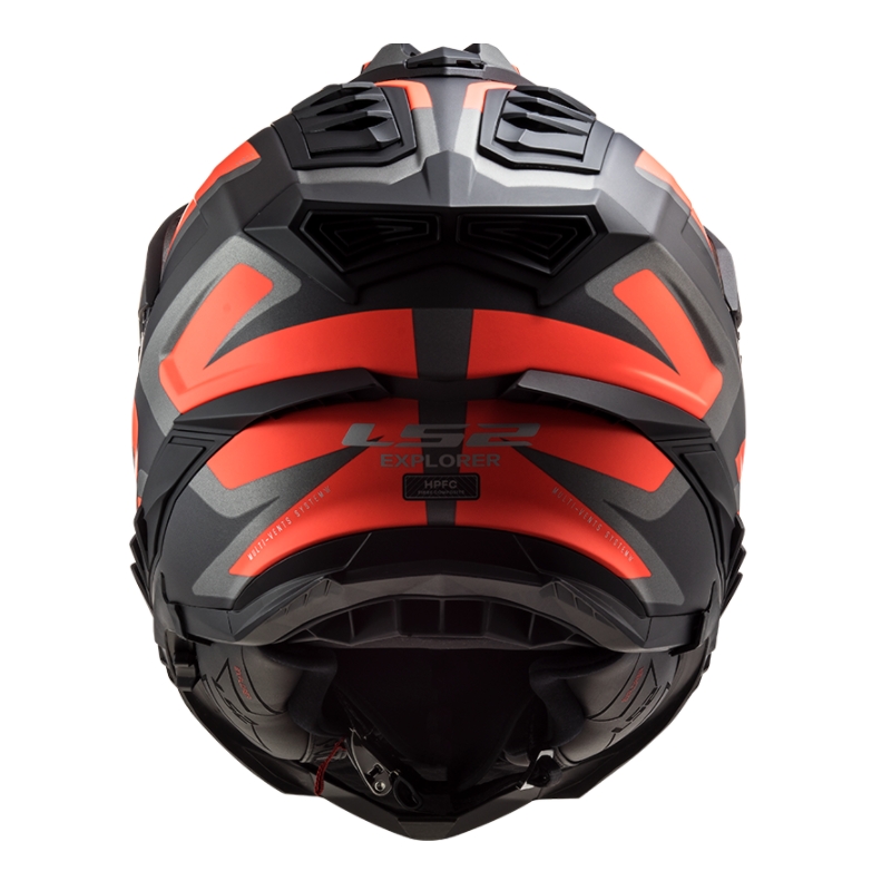 Cască de enduro LS2 MX701 Explorer Alter negru-portocaliu-gri - II. calitate
