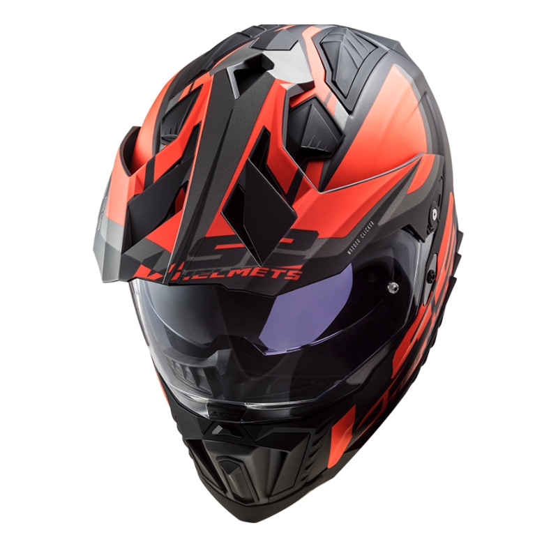 Cască de enduro LS2 MX701 Explorer Alter negru-portocaliu-gri - II. calitate