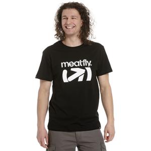 Meatfly Podium T-shirt negru și alb