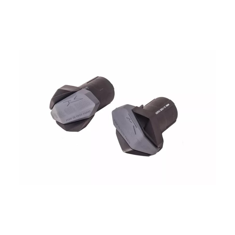 Frame sliders PUIG R19 black with grey rubber
