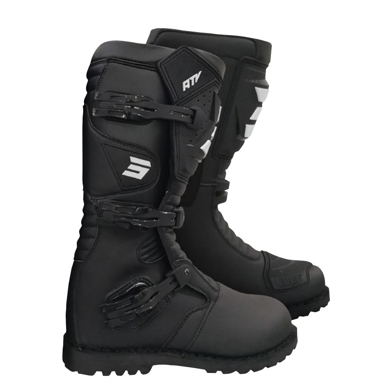 Ghete moto Shot ATV/Trail 2.0 negre la reducere lichidare