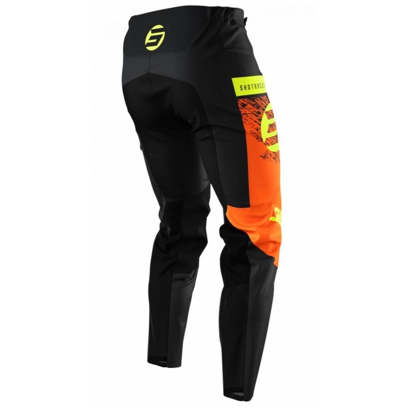 Pantaloni Motocross pentru copii Shot Devo Roll Orange și negru výprodej lichidare