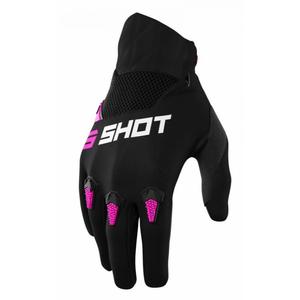 Mănuși de motocross pentru copii Shot Devo negru și roz výprodej lichidare