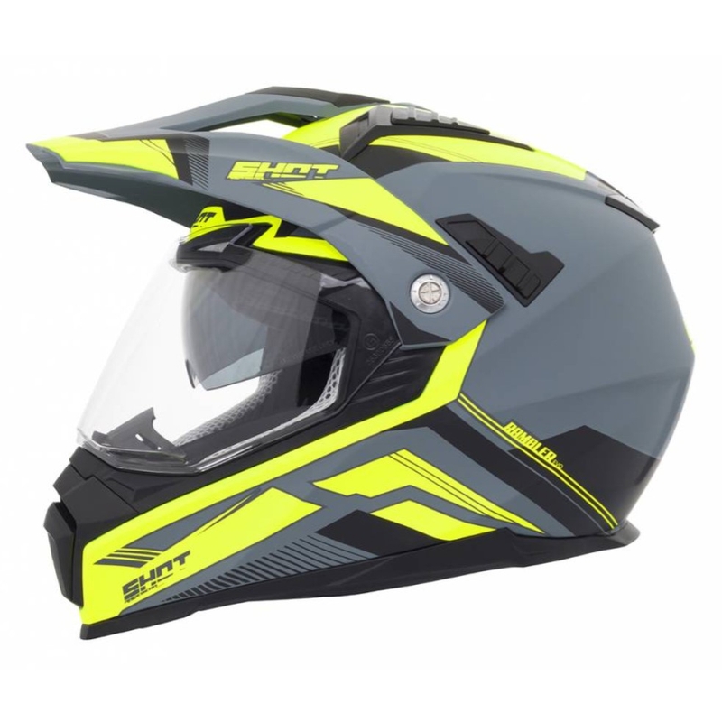 Cască de motocicletă Enduro Shot Ranger Evolution gri-galben-fluo lichidare