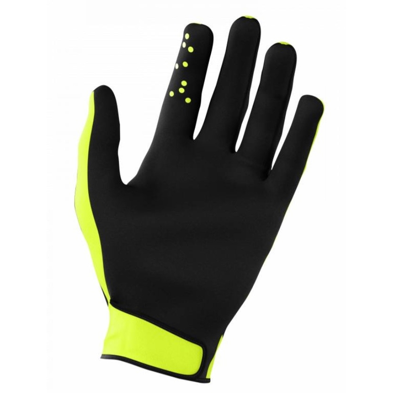 Mănuși de motocross Shot Devo Skin negru-galben-fluo