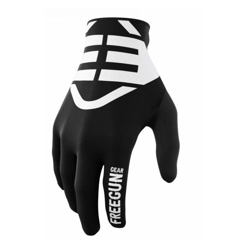 Mănuși de motocross pentru copii Shot Devo Skin alb-negru