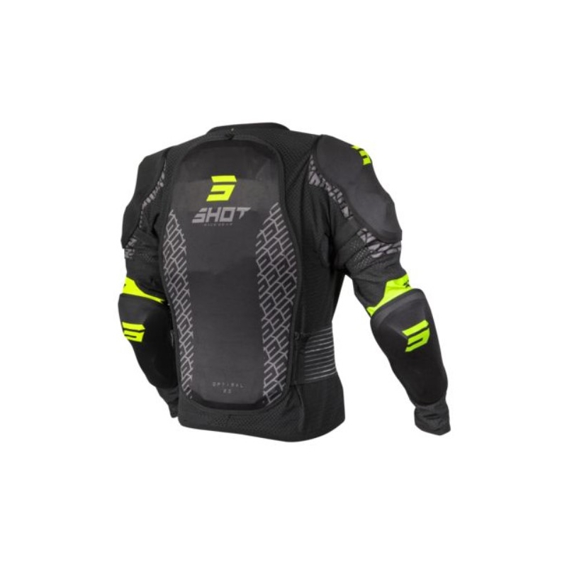 Protecție de corp Shot Optimal negru-fluo galben