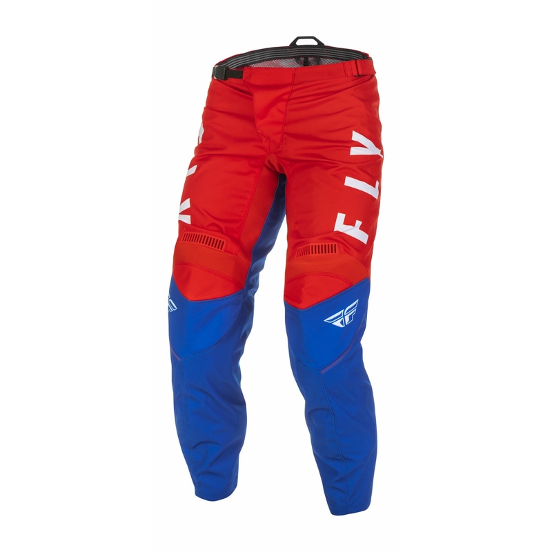 Pantaloni de motocross FLY Racing F-16 2022 roșu-alb-albastru