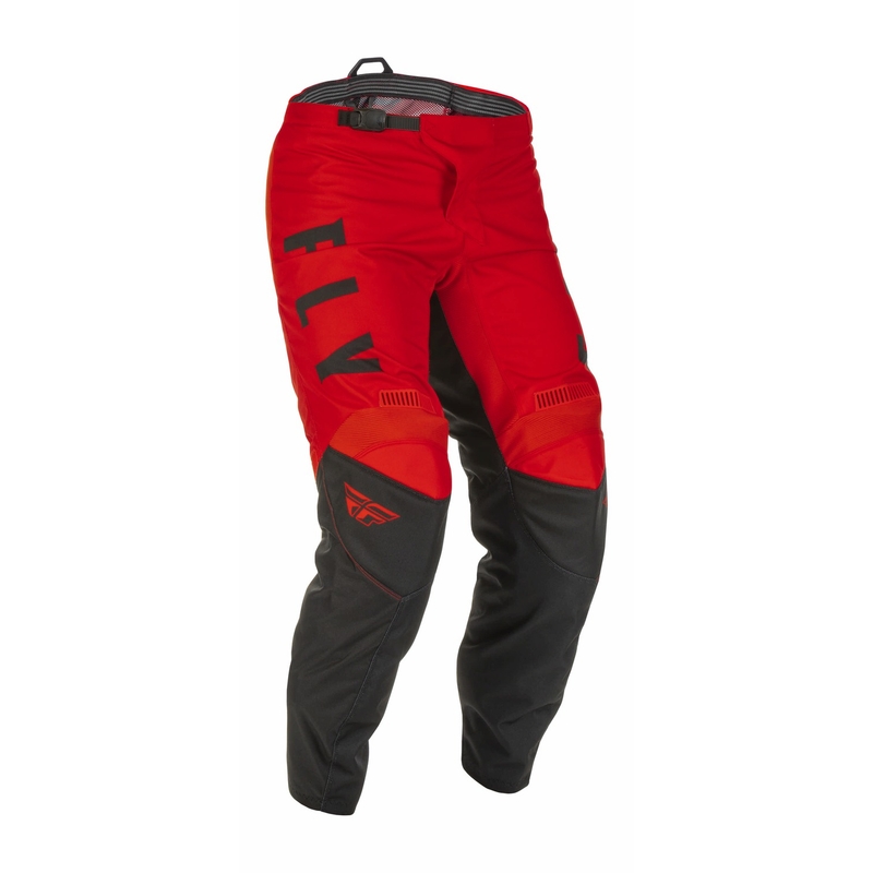 Pantaloni de motocross FLY Racing F-16 2022 negru-roșu