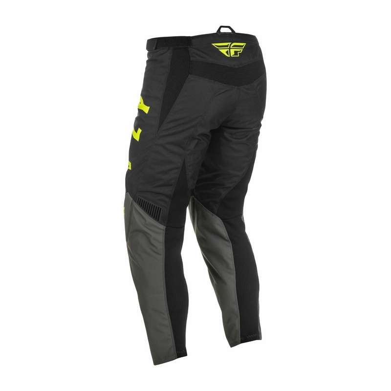 Pantaloni de motocros FLY Racing F-16 2022 gri-negru-galben-fluo