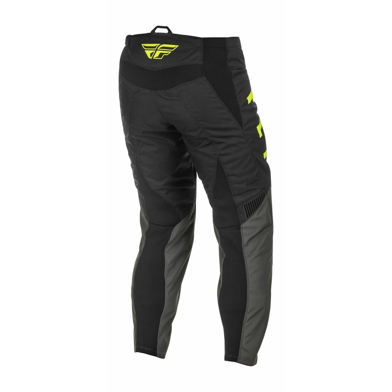 Pantaloni de motocros FLY Racing F-16 2022 gri-negru-galben-fluo