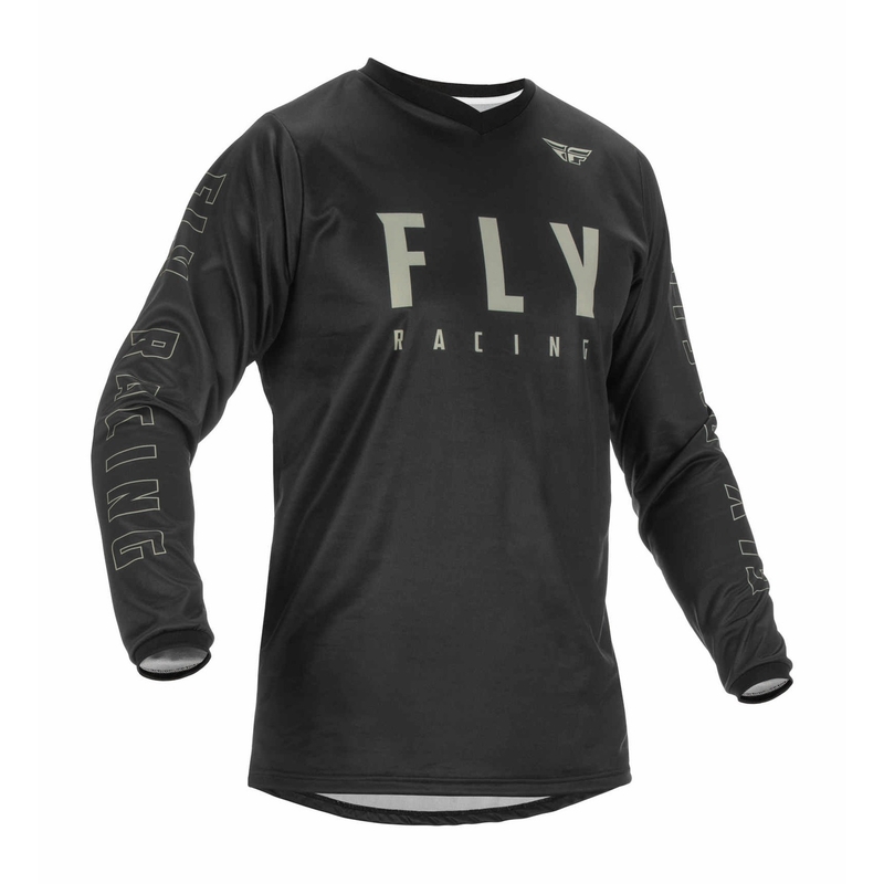 Tricou de motocros FLY Racing F-16 2022 negru-gri