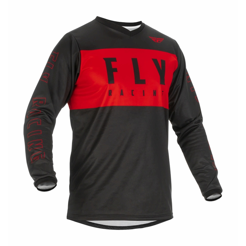 Tricou de motocros FLY Racing F-16 2022 negru-roșu