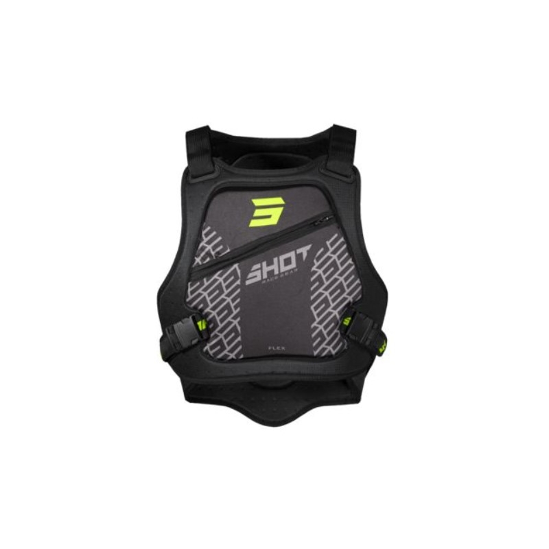Vesta de protecție pentru copii Shot Armor negru-fluo galben lichidare