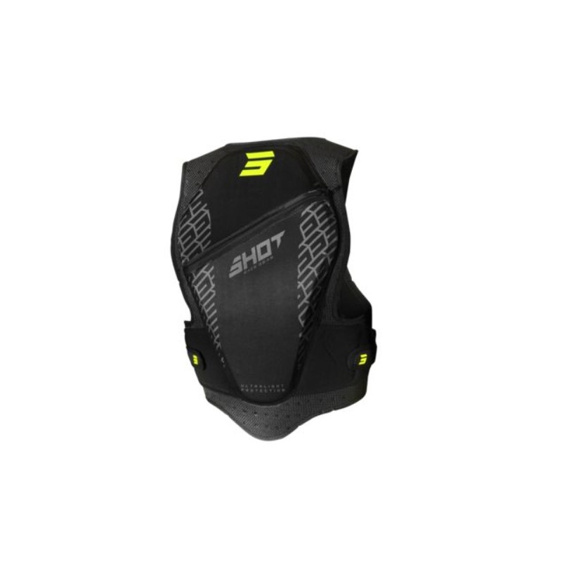 Vesta de protecție pentru copii Shot Armor negru-fluo galben lichidare
