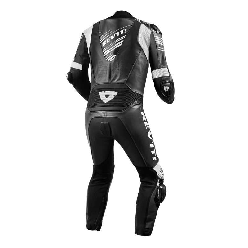 Revit Apex costum de motociclist dintr-o singură bucată negru și alb lichidare