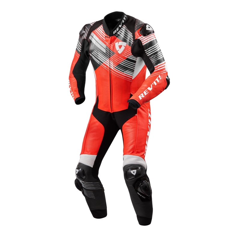 Revit Apex costum de motociclist dintr-o singură bucată roșu-negru-alb lichidare