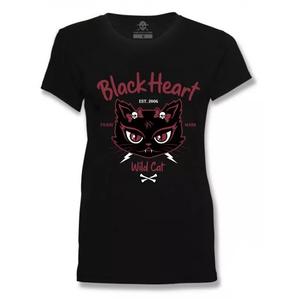 Tricou pentru femei Black Heart Wild Cat negru