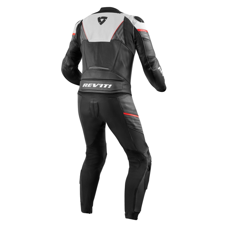 Salopetă pentru motociclete Revit Beta Black-White-Fluo Red lichidare