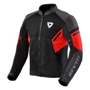 Revit GT-R Air 3 jachetă de motocicletă negru-fluo roșu