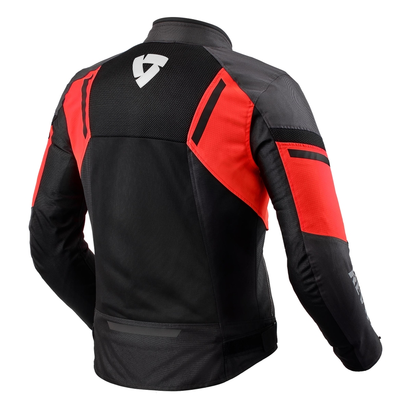 Revit GT-R Air 3 jachetă de motocicletă negru-fluo roșu