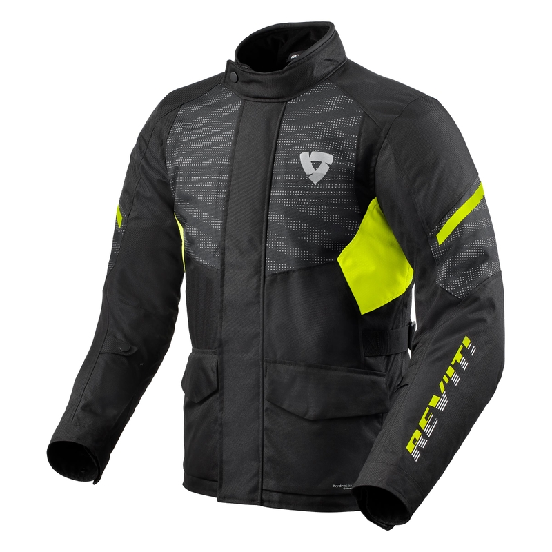 Jachetă pentru motociclete Revit Duke H2O negru-galben-fluo lichidare