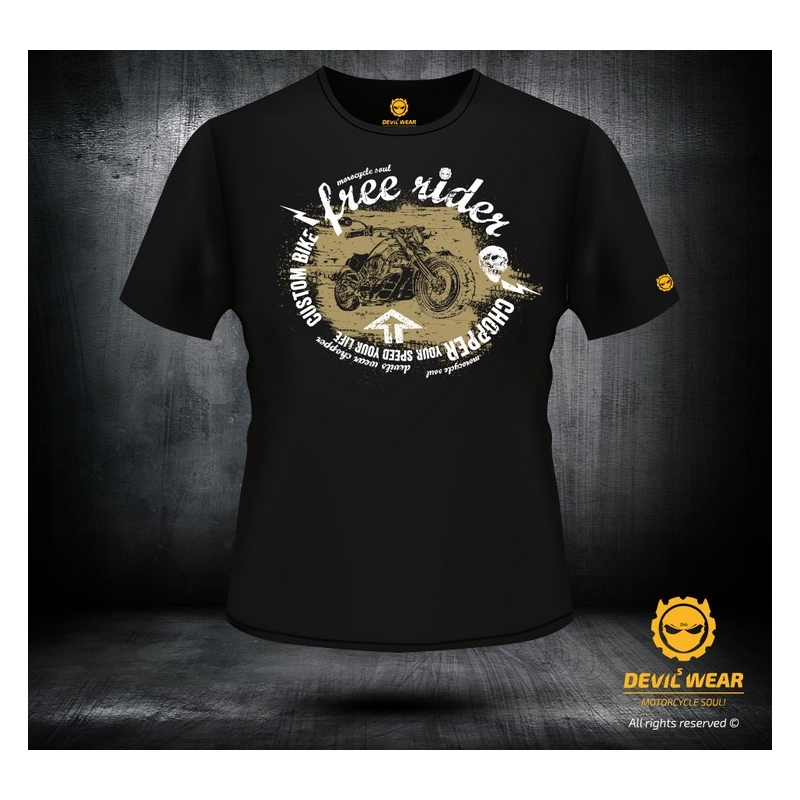 Tricou pentru bărbați Devils Wear - Free Rider Chopper lichidare