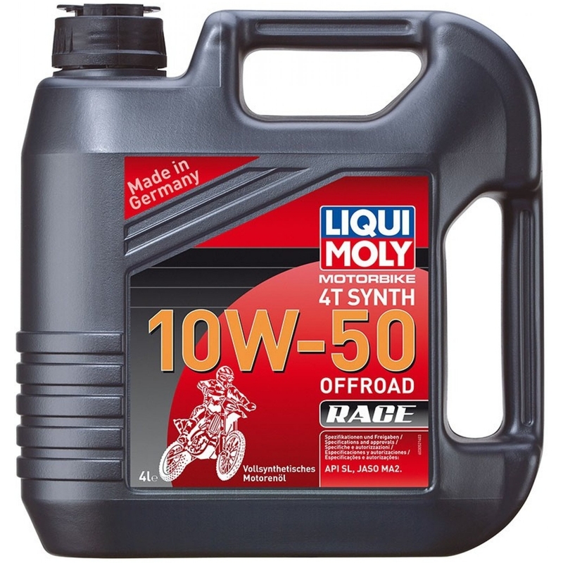 Ulei de motor LIQUI MOLY Motorbike 4T Synth 10W50 Offroad Race 4 l