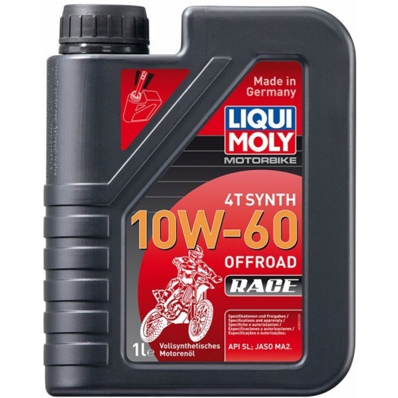 Ulei de motor LIQUI MOLY Motorbike 4T Synth 10W60 Offroad Race 1 l
