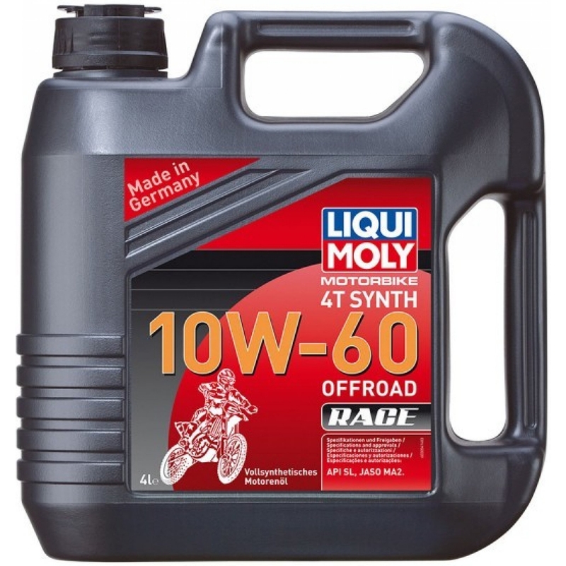 Ulei de motor LIQUI MOLY Motorbike 4T Synth 10W60 Offroad Race 4 l