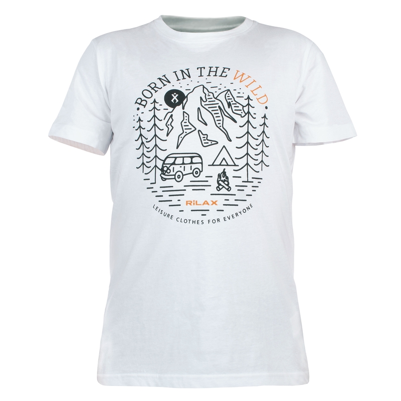 Tricou pentru bărbați Rilax Morik alb lichidare