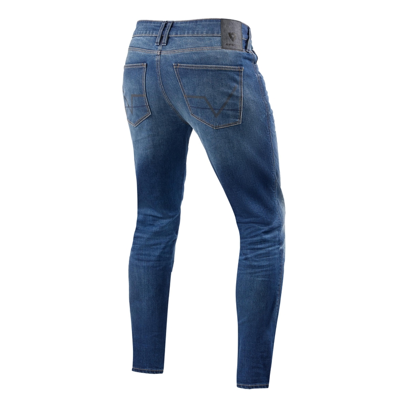Blugi motocicletă Revit Carlin SK blue cropped