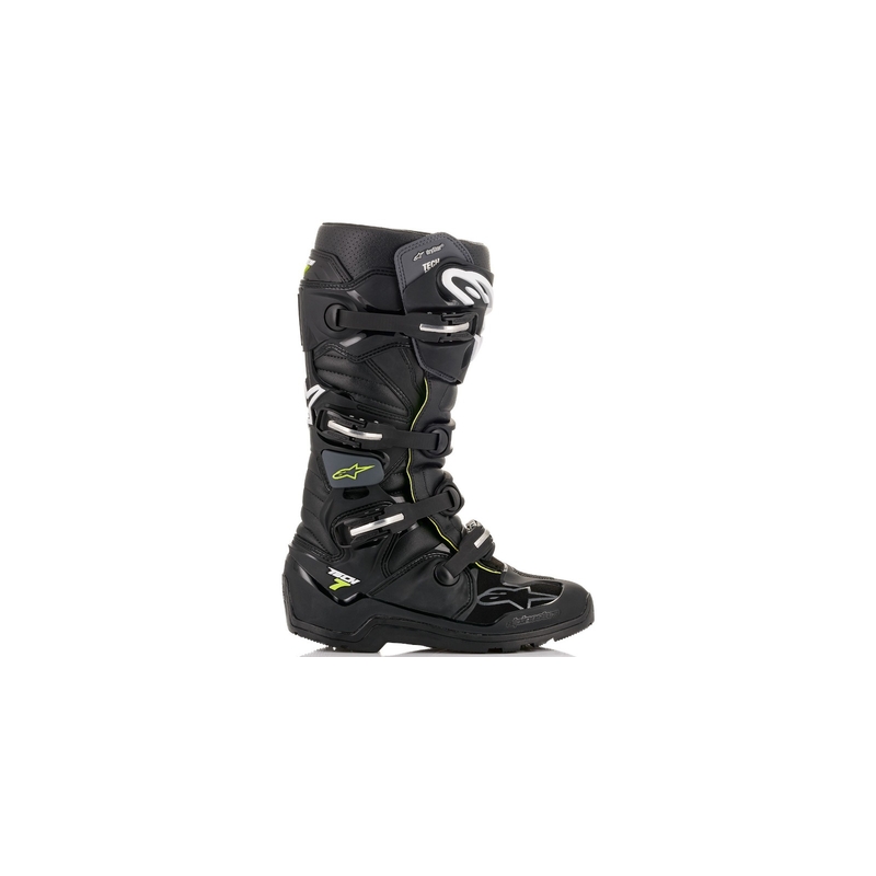 Ghete Motocicletă Alpinestars Tech 7 Enduro Drystar Negru-Gri-Galben Fluo