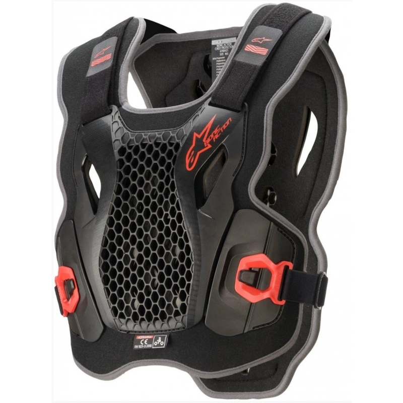 Alpinestars Bionic Action protector de piept negru și roșu