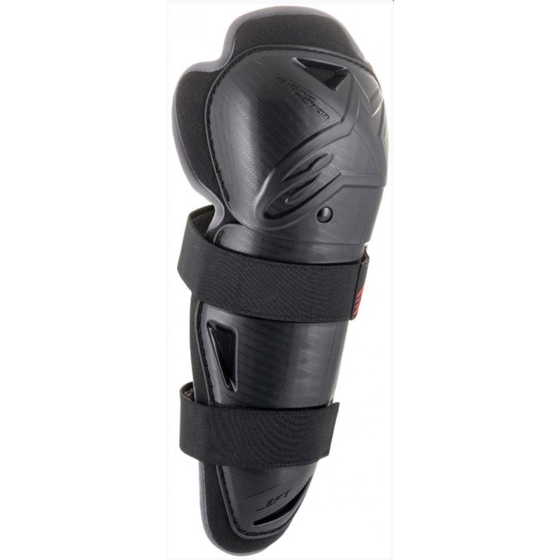 Genunchiere Alpinestars Bionic Action negre și roșii pentru genunchi