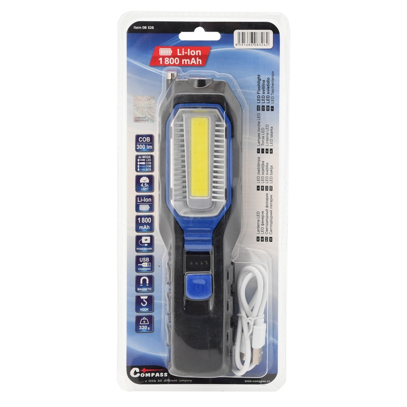 Busolă lanternă LED 300 lm