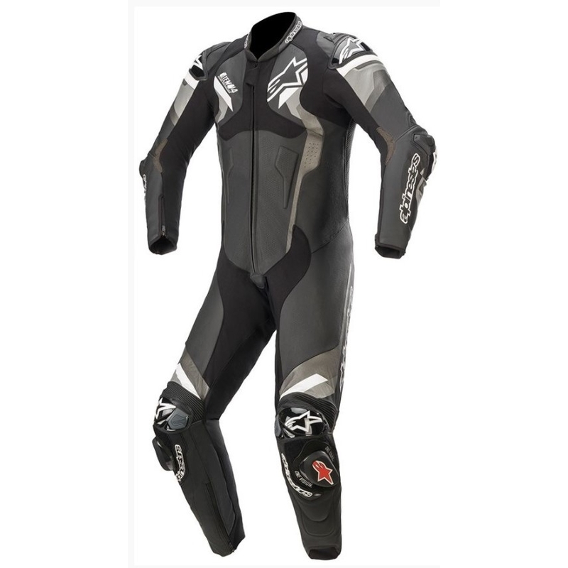 Alpinestars ATEM 4 costum dintr-o singură bucată negru-gri-albastru lichidare