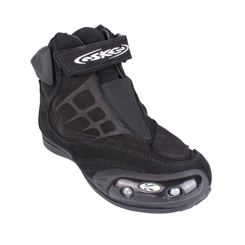 Pantofi moto pentru femei / copii Askew Racer negru  negru lichidare