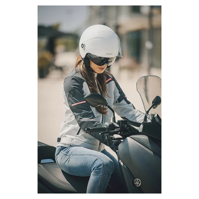 Cască de motocicletă deschisă NEXX SX.60 Nova alb lichidare