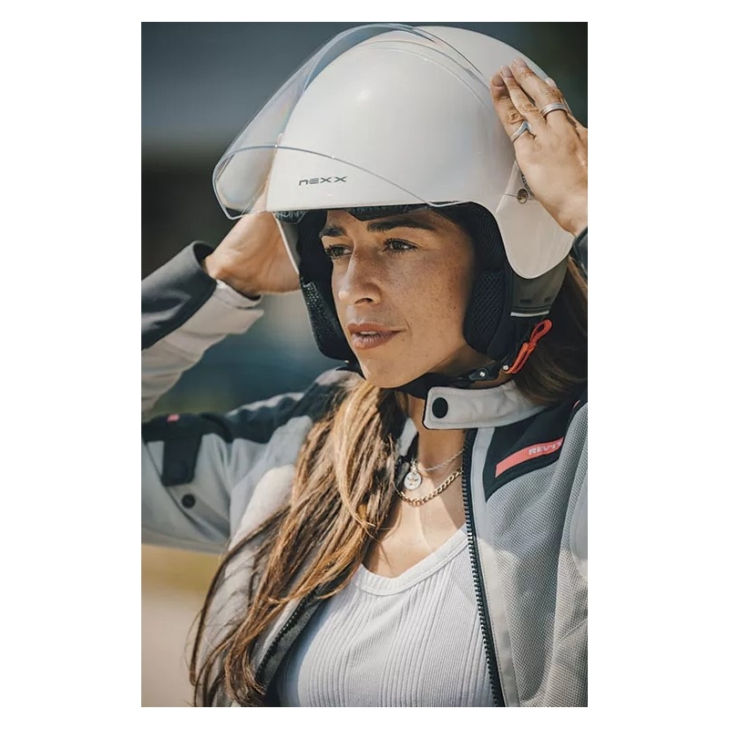 Cască de motocicletă deschisă NEXX SX.60 Nova alb lichidare