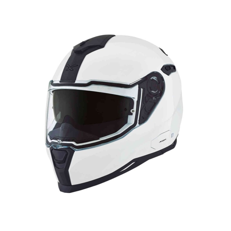Cască integrală pentru motociclete NEXX SX.100 Core alb lichidare