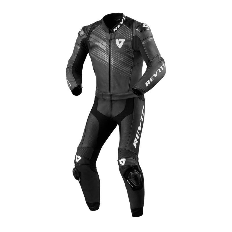 Salopetă de motocicletă Revit Apex Black and White lichidare