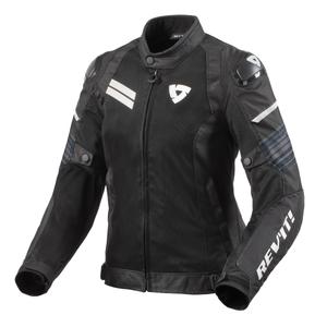 Jachetă de motocicletă Revit Apex Air H2O negru și alb pentru femei Revit Apex Air H2O negru și alb lichidare výprodej
