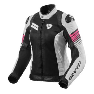 Revit Apex Apex Air H2O Geaca de motociclete pentru femei, alb-negru-roz lichidare